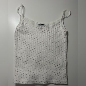 Brandy Melville Skylar Floral Lace Tank